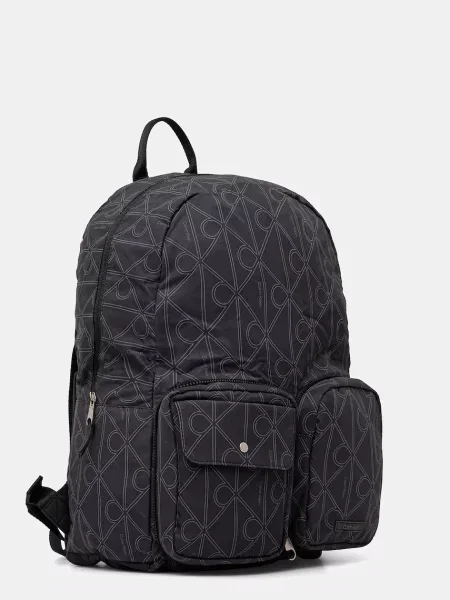 Calvin Klein plecak duży wzorzysty zielony