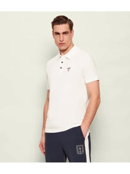 Tricou polo Aeronautica Militare alb