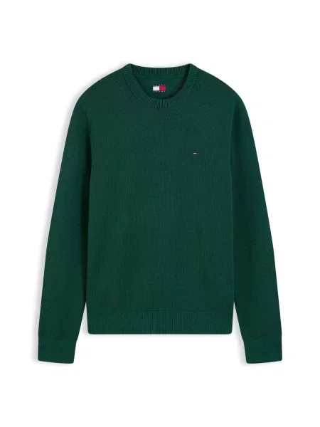 Tommy Jeans Pulover ESS pin verde