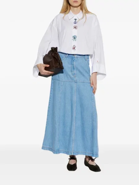Cămașă Munthe cu model floral alb
