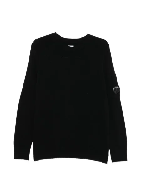 Pulover C.p. Company cu decolteu rotund negru
