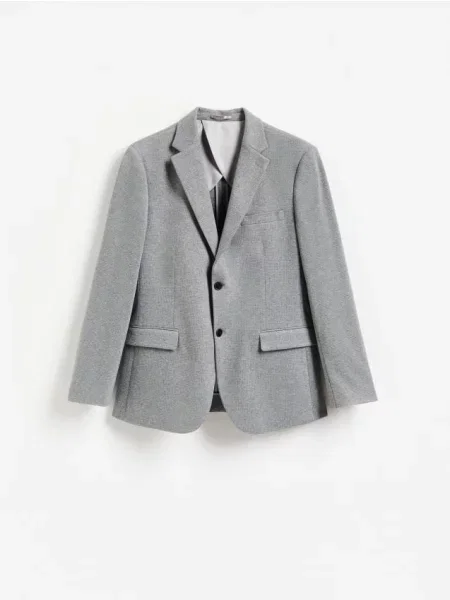 Reserved Sacou slim fit cu vâscoză gri-neutru gri