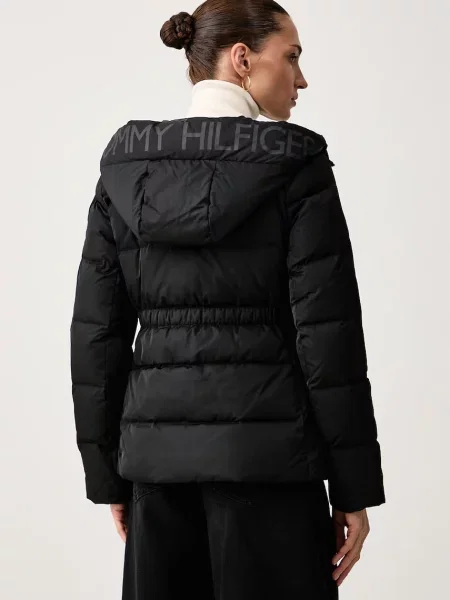 Tommy Hilfiger Kurtka Puchowa schwarz czarna