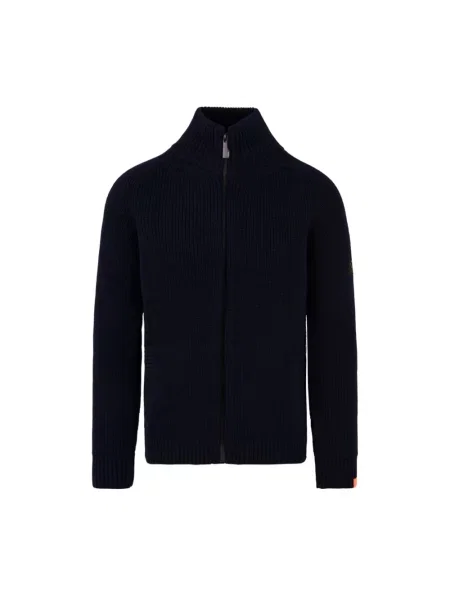 Sweter Suns wełniany niebieski