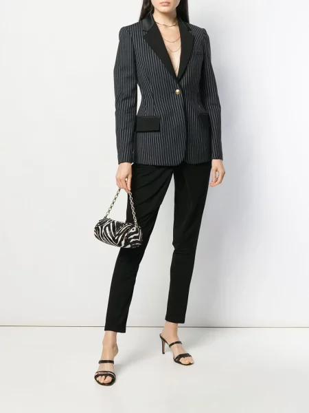 Apvynioti kelnės Roberto Cavalli juoda
