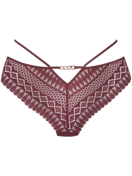 LASCANA Tanga burgundy roșu