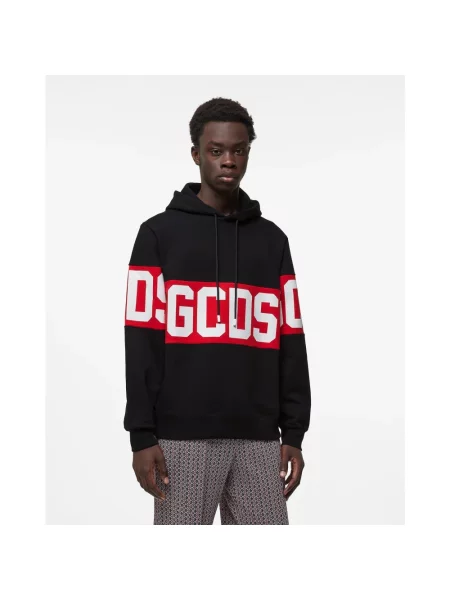 Bluza z kapturem Gcds z kapturem z logo czarna
