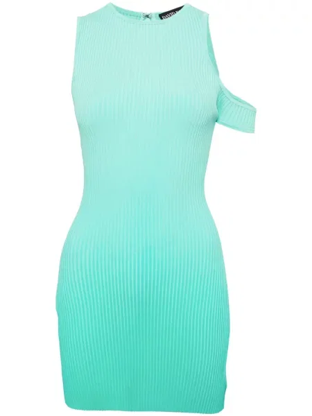 Rochie David Koma tricotate cu gradient verde