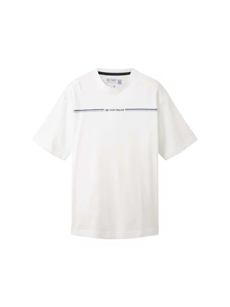 Tom Tailor T-Shirt Regular Fit λευκό
