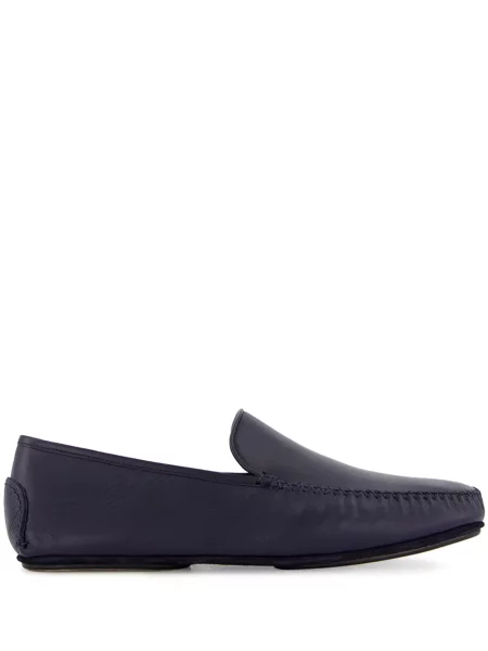Pantofi loafer Manolo Blahnik din piele albastru