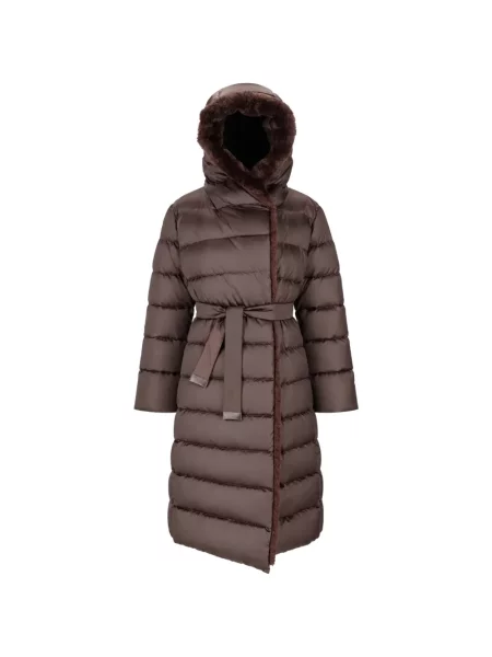 Palton Max Mara cu glugă maro