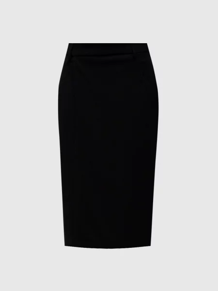 Шерстяная юбка Jacob Lee черная