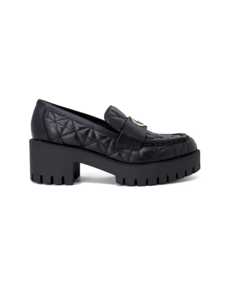 Usnjene mokasini Guess črna