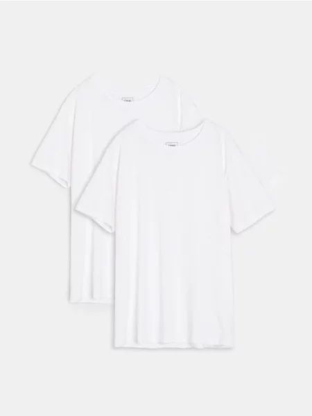 Sinsay pyžamová košile 2 pack bílá