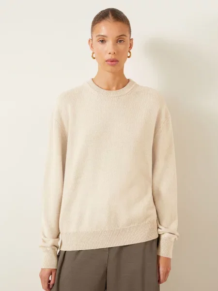 Jacquemus Svetr La Maille Moulin S Merino Vlnou béžová