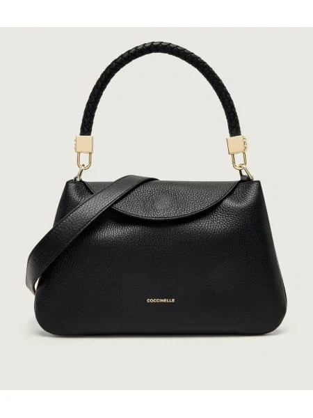 Coccinelle De piele geantă pe umăr Coccinelle Tiggy negru