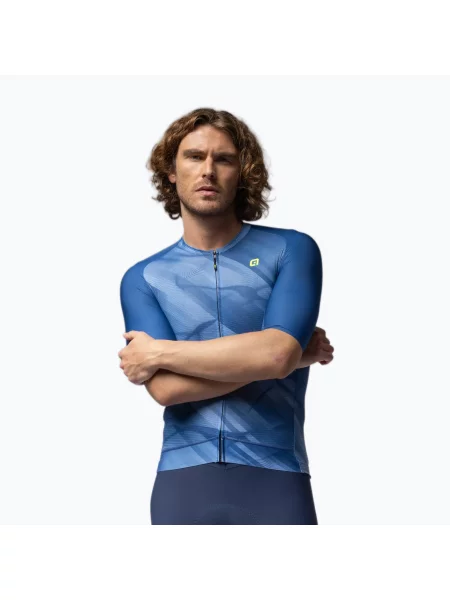 Футболка велосипедна Alé Crash ink blue синя
