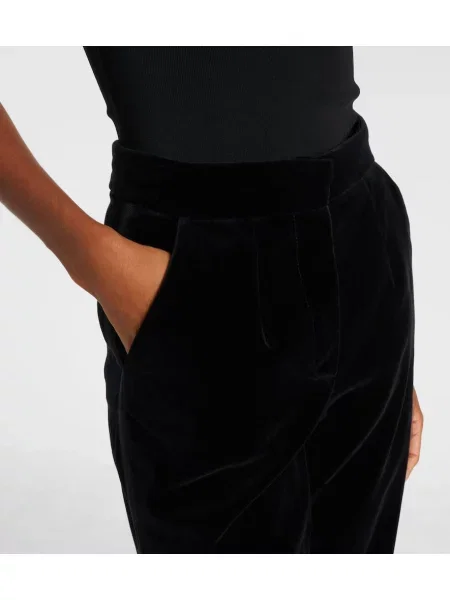 Pantaloni Costarellos de catifea negru