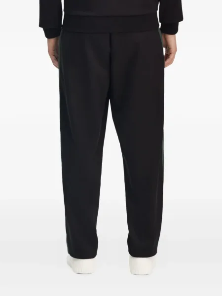 Pruhované kalhoty Fred Perry černé