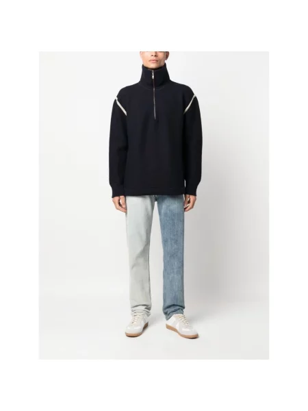 Kardigan Mm6 Maison Margiela wełniany niebieski