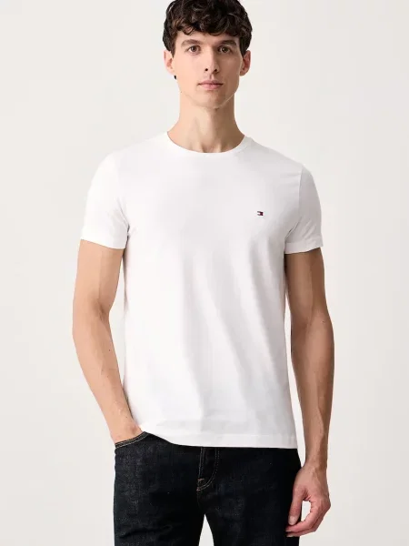 Tommy Hilfiger t-shirt ανδρικό με λευκό