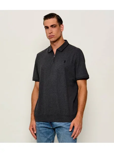 Tricou polo Polo Ralph Lauren clasic stretch gri