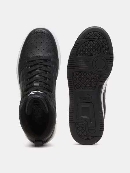 Дитячі Кеди високі PUMA REBOUND V6 WTR YOUTH синтетичний чорний