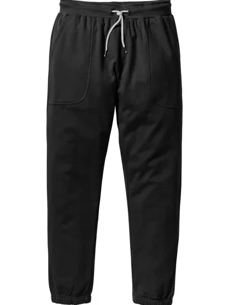 Spodnie sportowe regular fit straight czarne