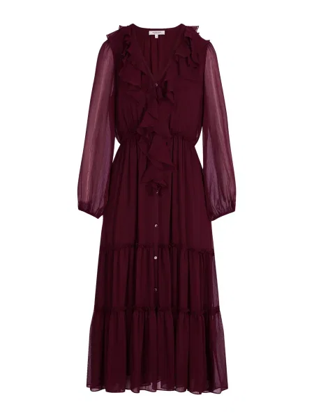 Morgan Rochie tip bluză mov zmeură bordo