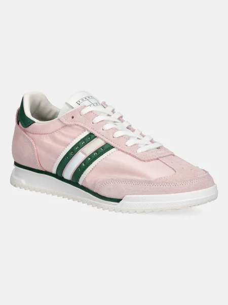 Маратонки Tommy Jeans RETRO RUNNER CLEATED розово