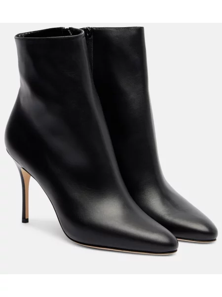 Cizme scurte Manolo Blahnik din piele negru