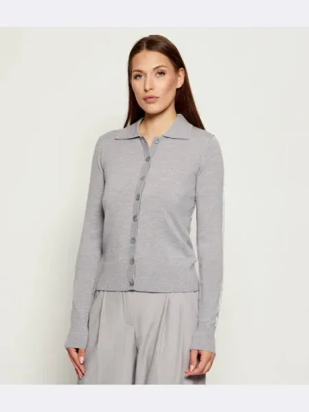 Patrizia Pepe De lână cardigan gri