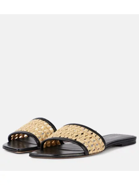 Papuci tip mules Paris Texas din piele negru
