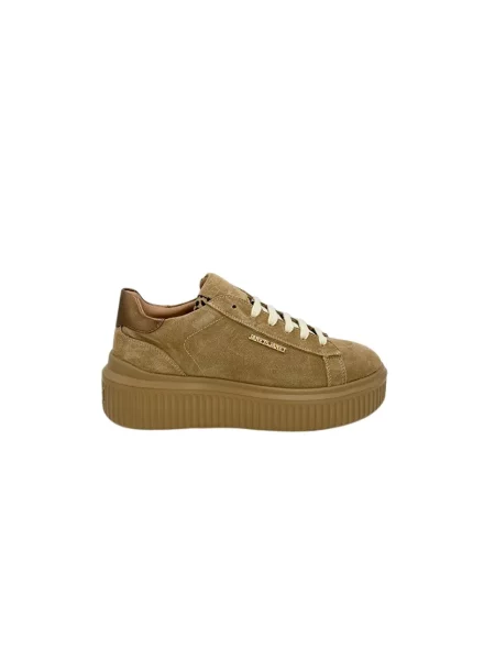 Sneakersy Janet & Janet skórzane beżowe