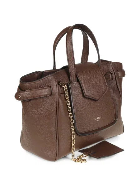 Geantă shopper Lancel din piele maro