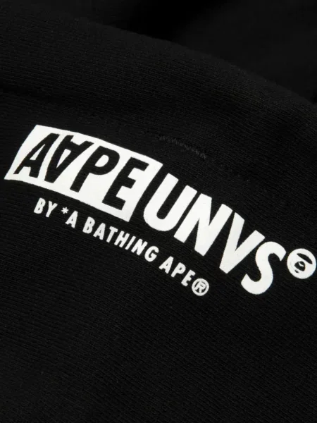Hanorac cu glugă Aape By A Bathing Ape cu imagine negru