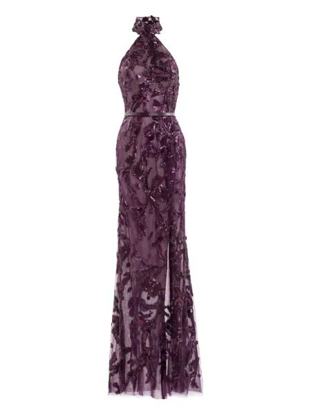 Rochie maxi Saiid Kobeisy de costum violet