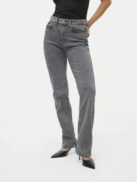 Vero Moda Blugi Tessa Straight Fit gri