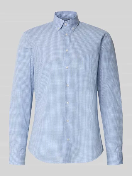 Koszula o kroju slim fit biznes z kołnierzykiem typu button down Jake*s błękitna