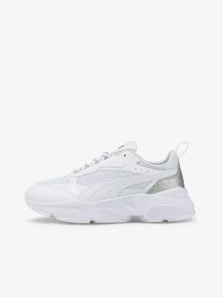 Viseltes hatású félcipo Puma fehér