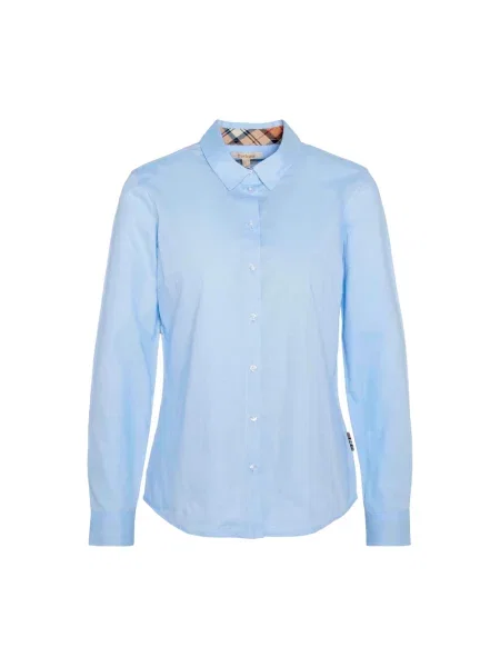 Koszula Barbour z twillu niebieska