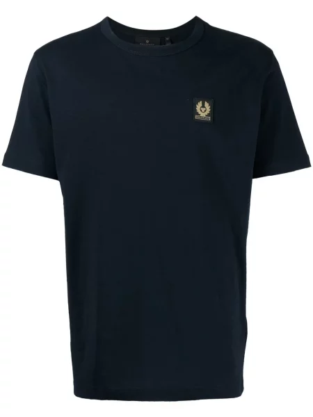 Tricou Belstaff cu decolteu în U albastru