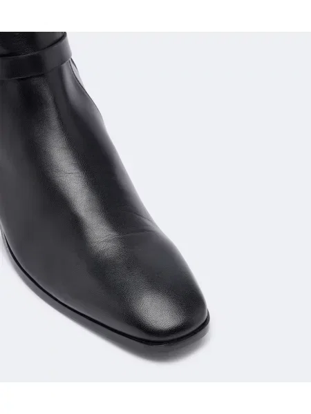 Cizme scurte Tom Ford din piele negru