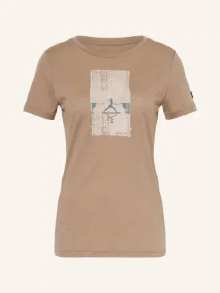 Super.Natural Koszulka Funkcyjna Sun Salutation beige beżowa