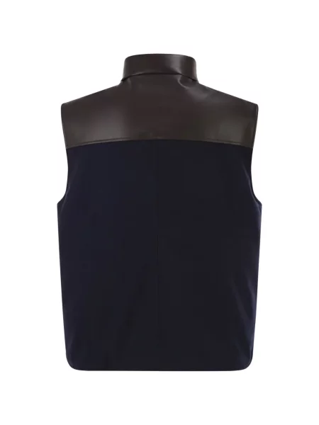 Gulerat vestă Brunello Cucinelli albastru