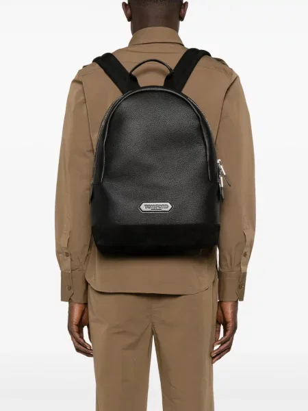 Rucsac Tom Ford din piele negru