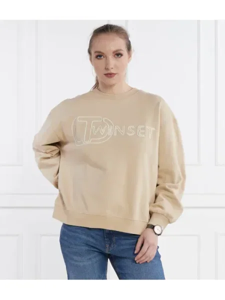 TWINSET Hanorac | Oversize fit bej