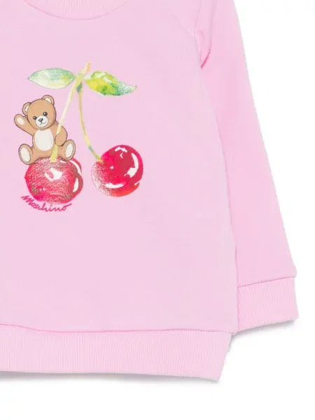 Bluza dziecięca Moschino różowa