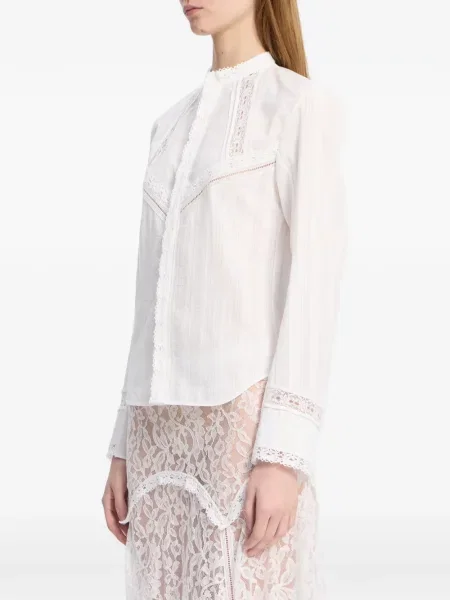 Cămașă Ann Demeulemeester din dantelă alb