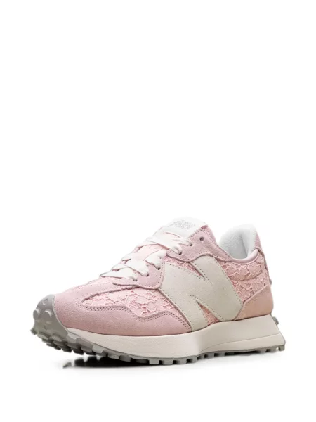 Sneakers New Balance 327 με δαντέλα ροζ